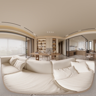 新中式客餐厅全景