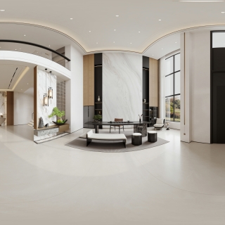 现代 客厅 全景