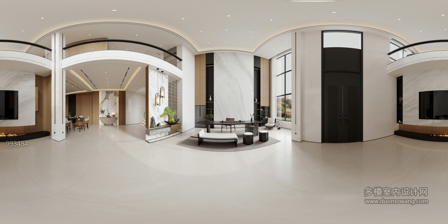 现代 客厅 全景