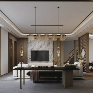 新中式1楼_茶台静态