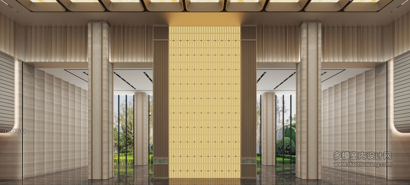 现代大厅方案1近景 (1)