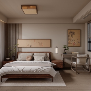新中式2楼次卧静态