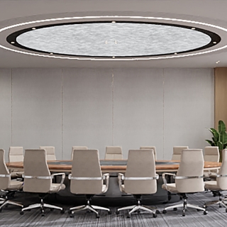 现代圆桌会议室
