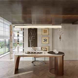 晓风印翠115_客厅书房