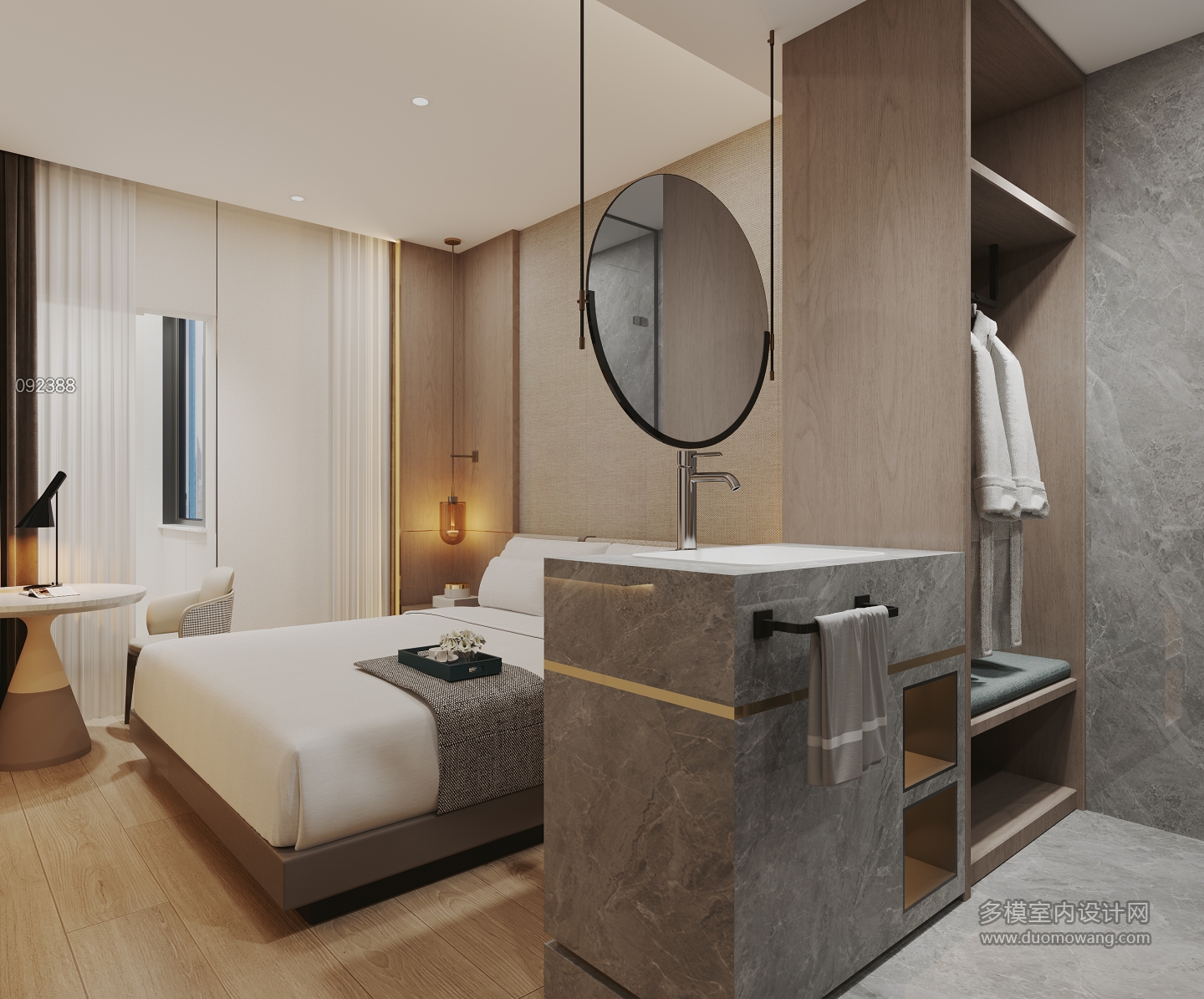 现代酒店客房二