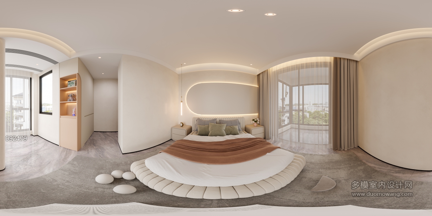 现代女孩房全景