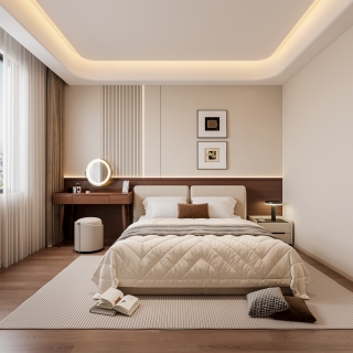 现代中古卧室