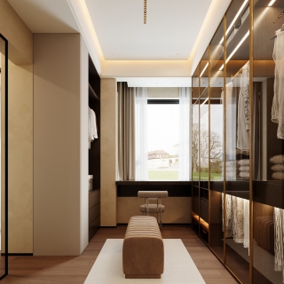 现代衣帽间静态