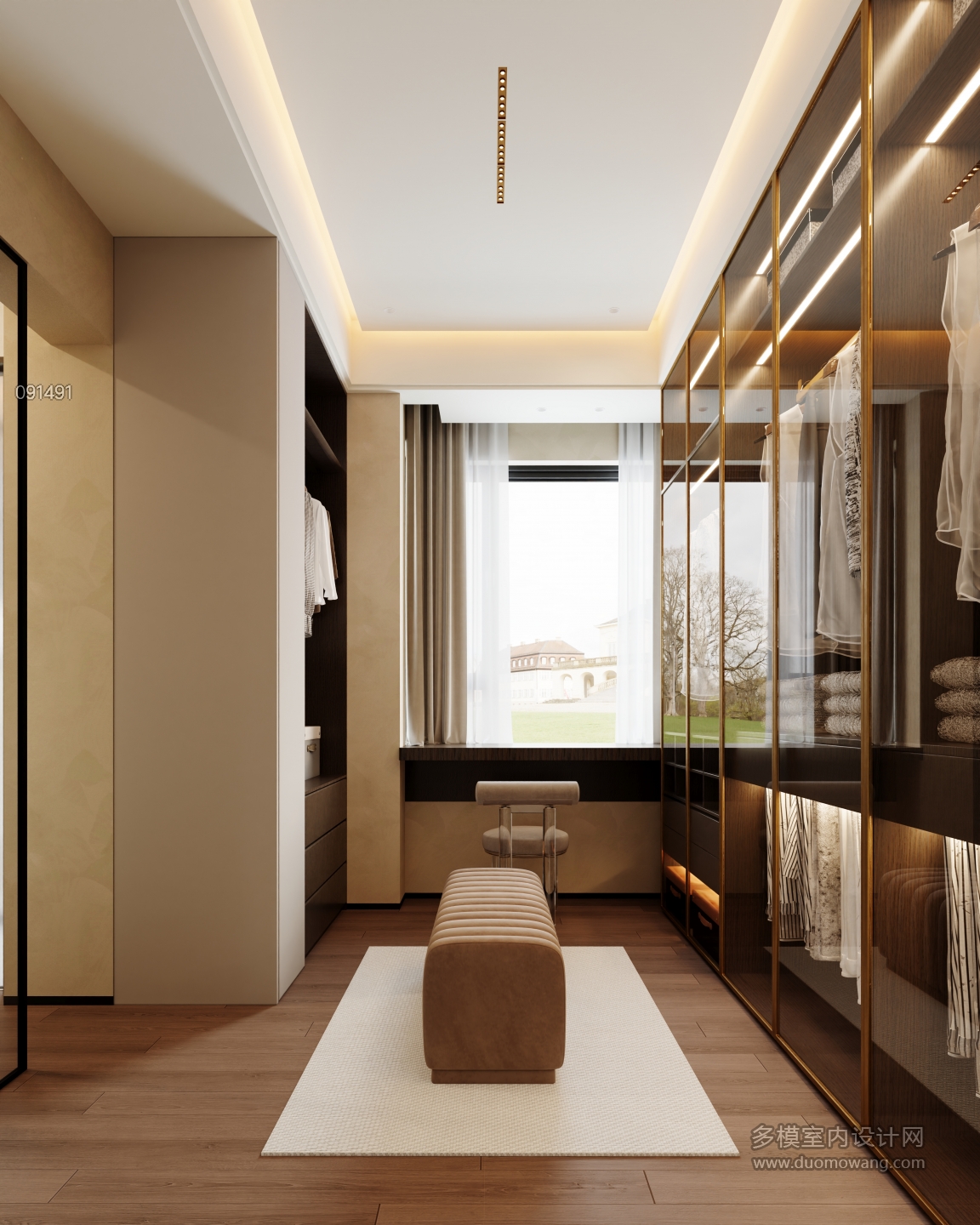 现代衣帽间静态