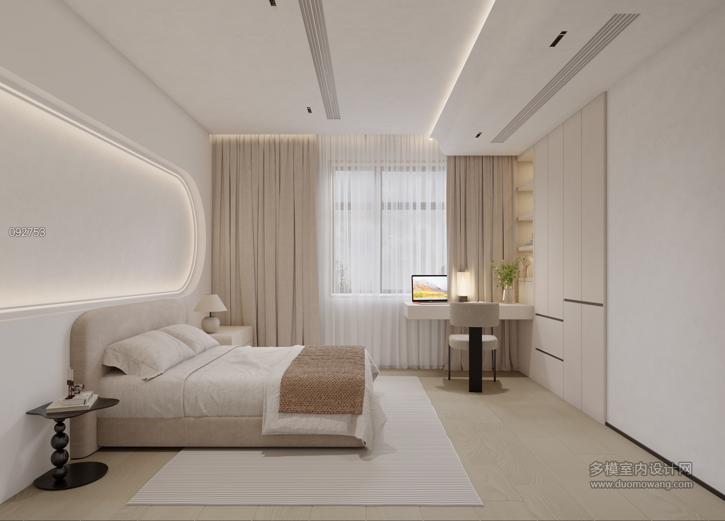 现代二楼女孩房静态