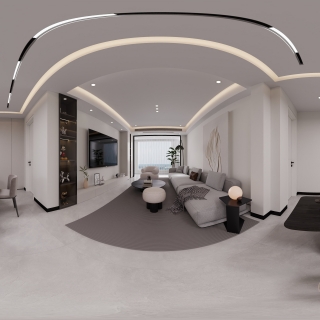 现代黑白灰茶室