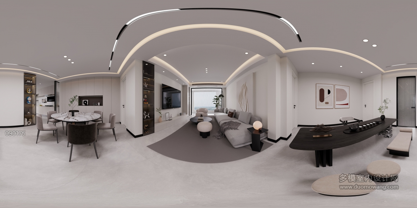 现代黑白灰茶室