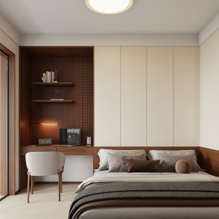 原木奶油老人房静态