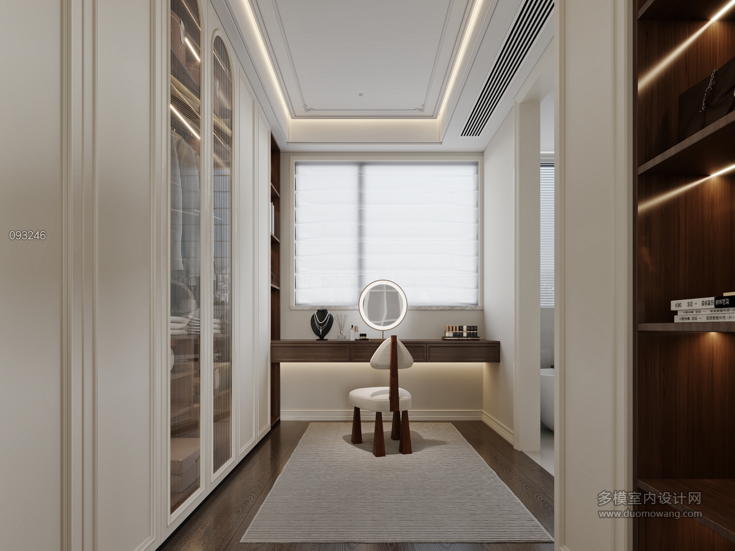 混搭衣帽间特写