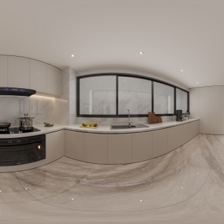 负二层厨房全景