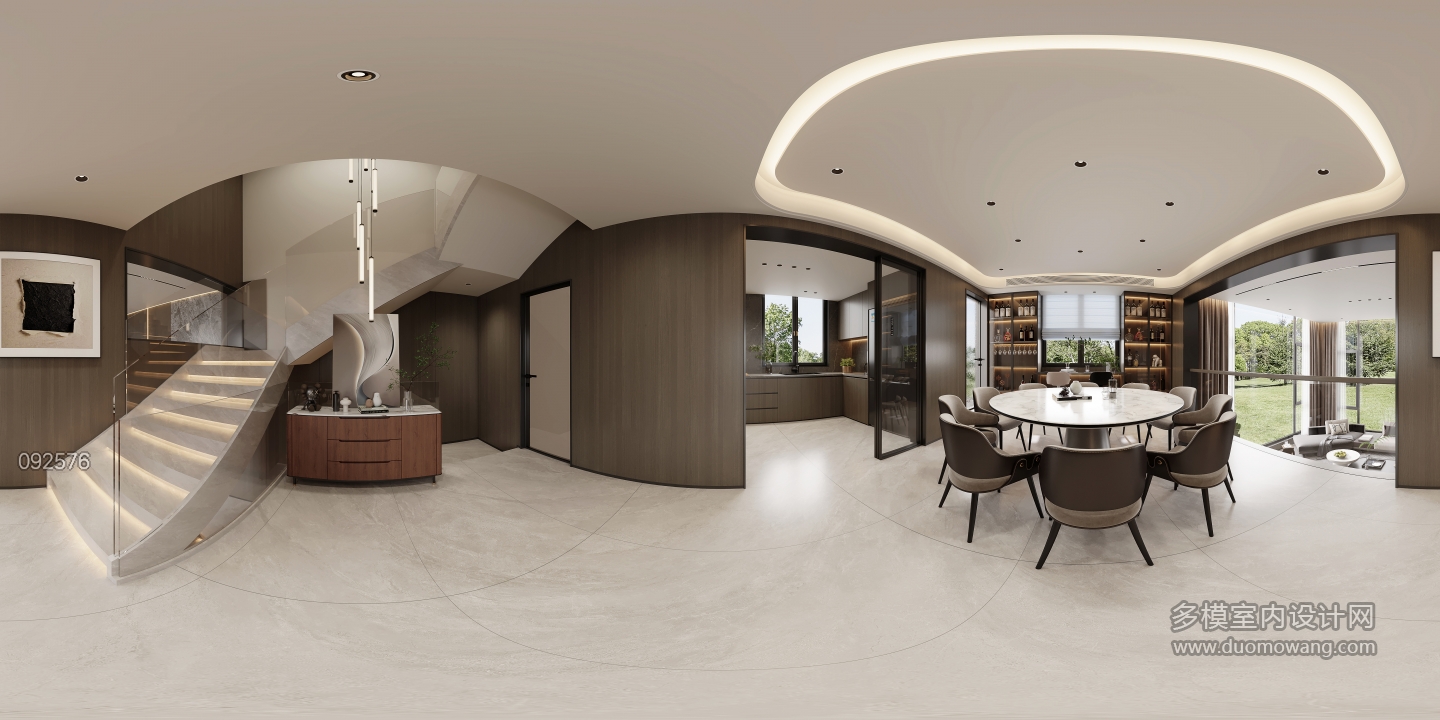 现代一楼餐厅360