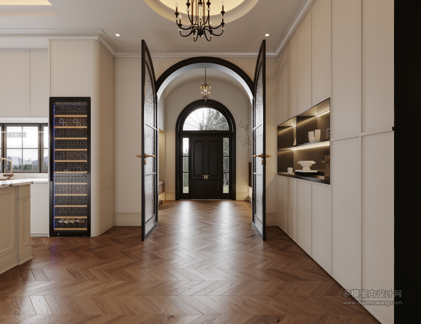 法式-一层门厅特写