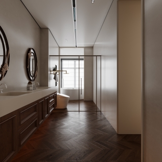 法式-二层卫生间特写