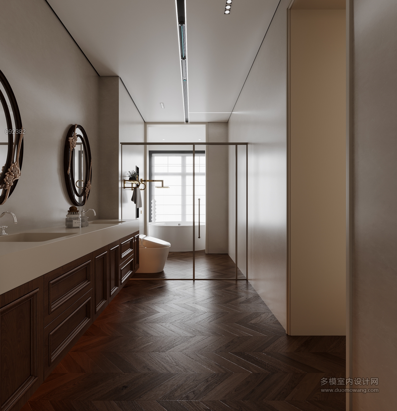 法式-二层卫生间特写