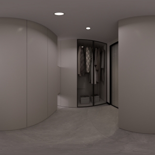 现代黑白灰衣帽间