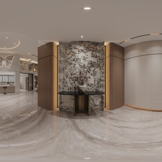 负二层玄关全景