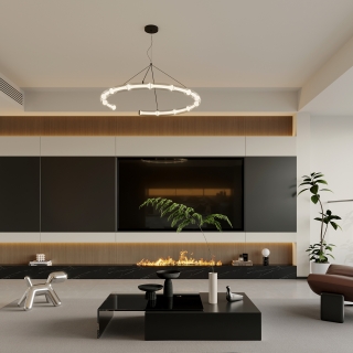 意式一层电视墙