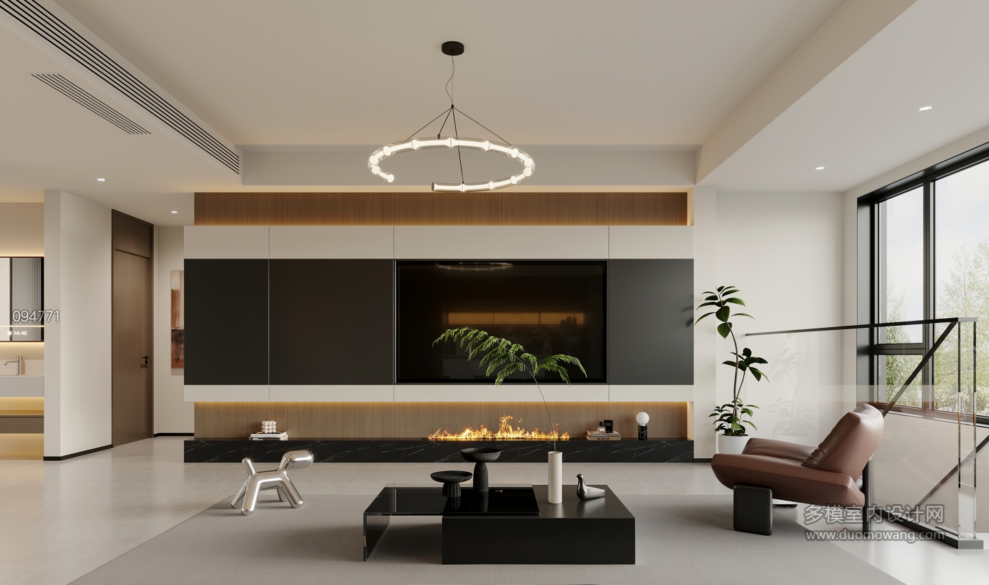 意式一层电视墙