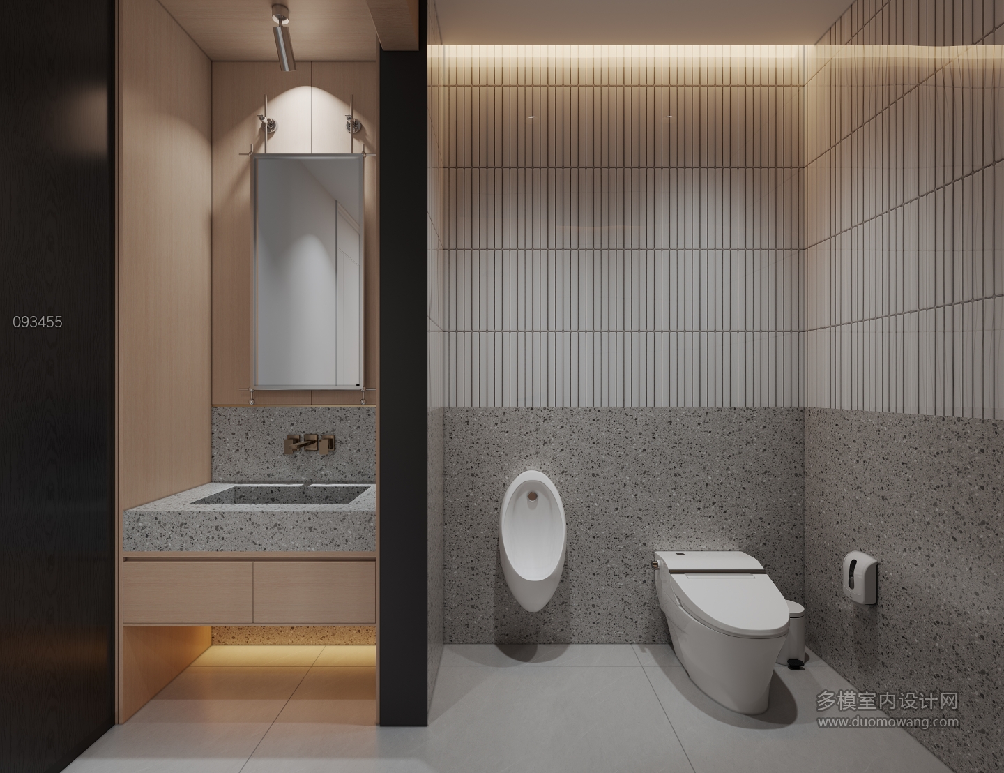 现代会所高尔夫球室卫生间