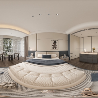 现代二楼主卧 360