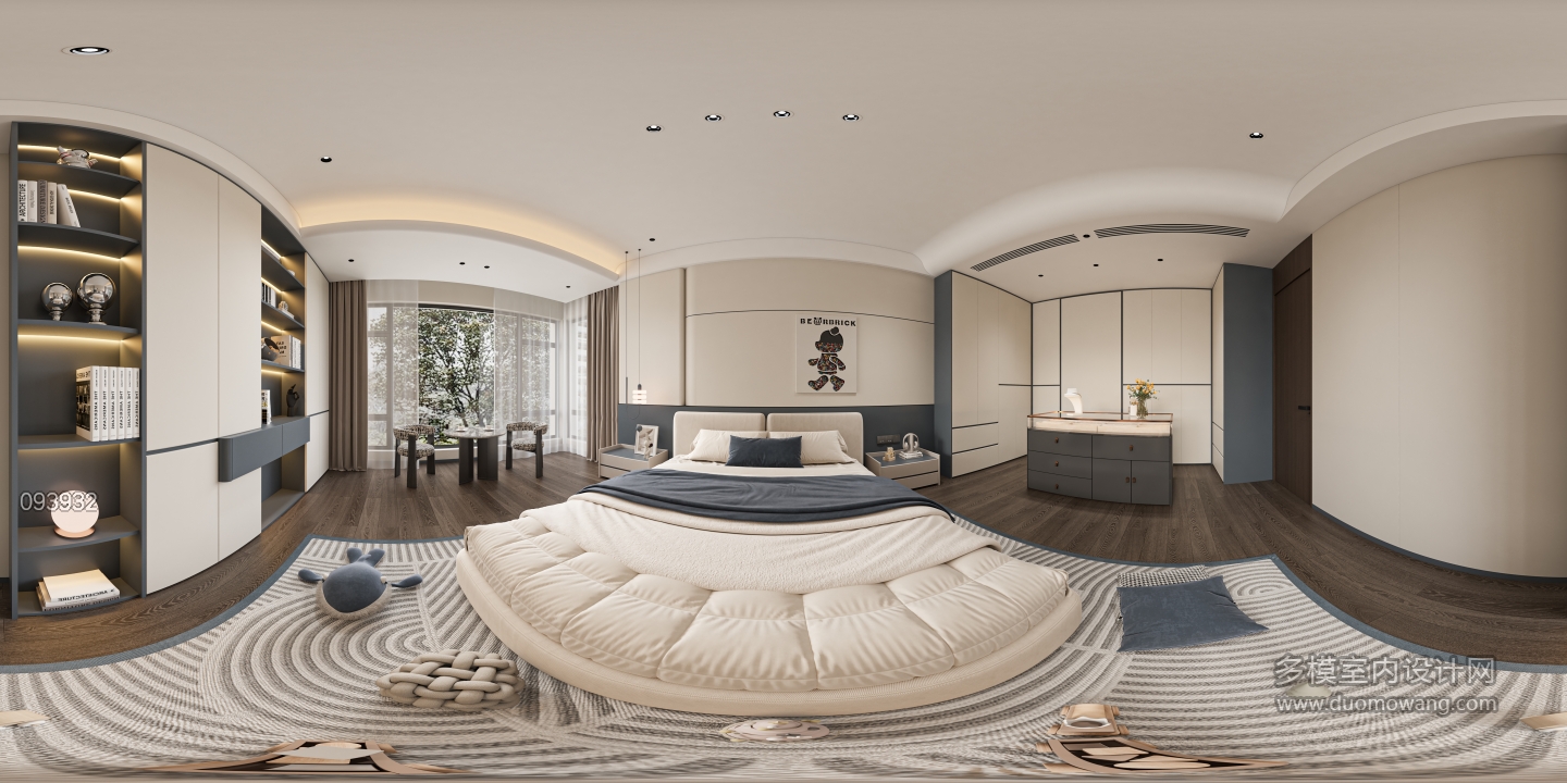 现代二楼主卧 360