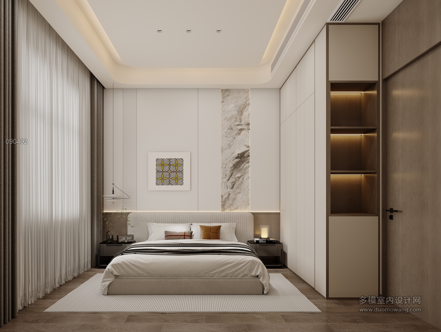 现代-一层老人房特写