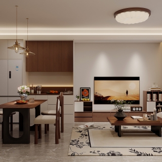 现代中古客厅特写2