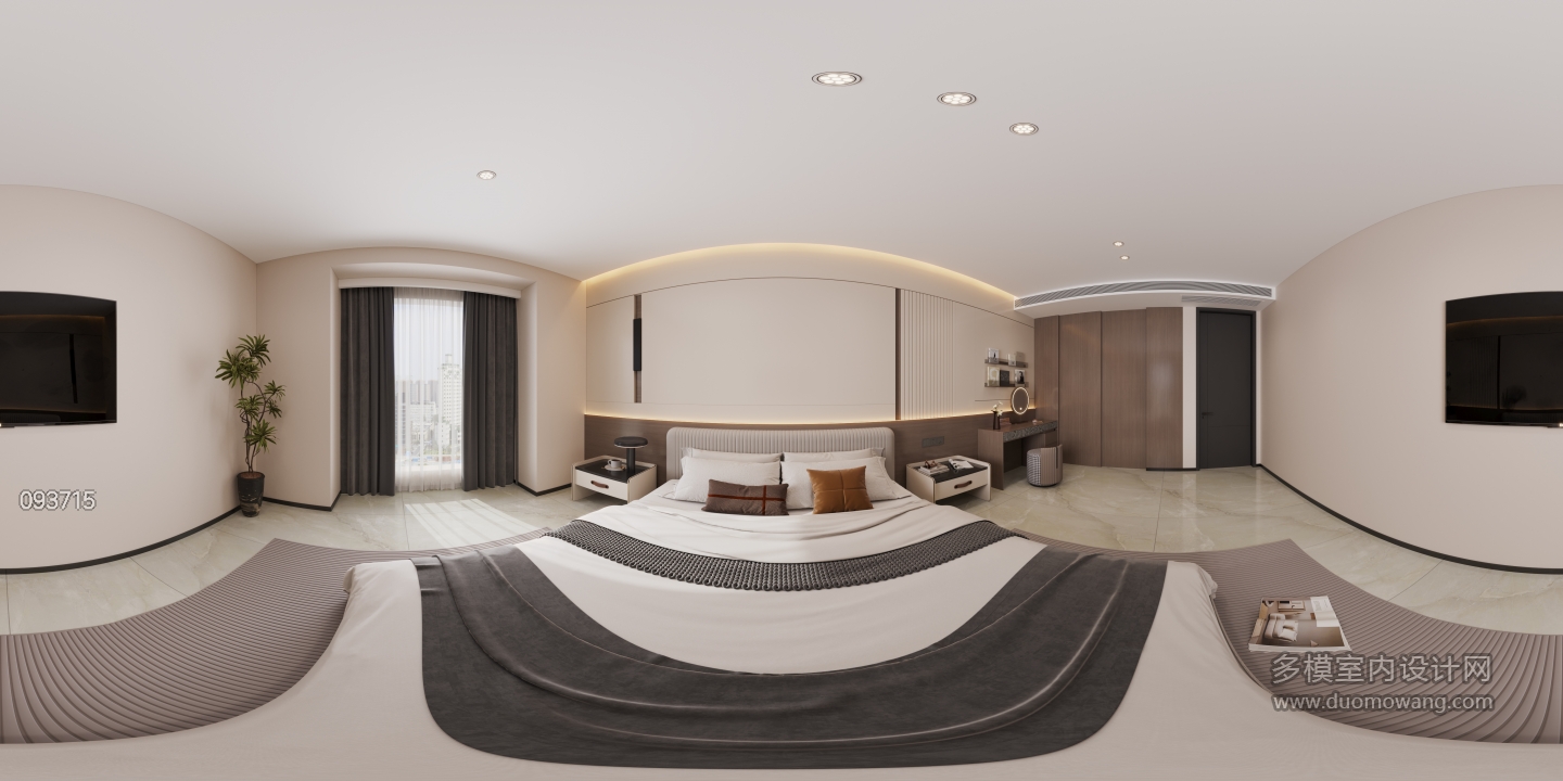 现代1楼主卧全景