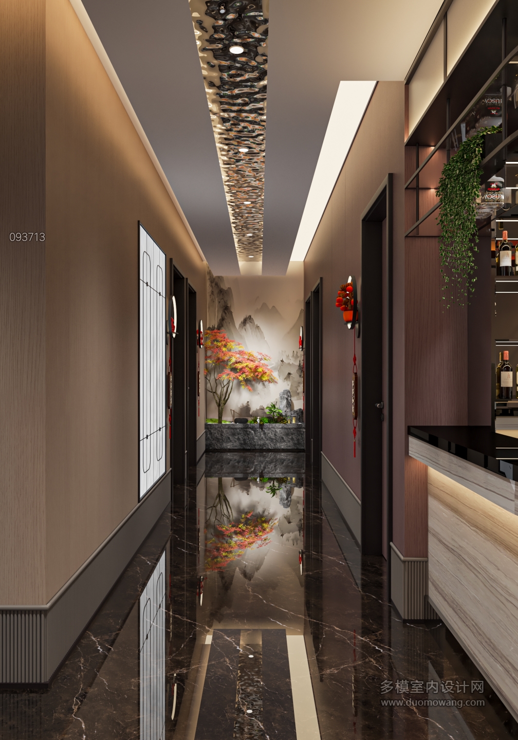 新中式棋牌室单张3