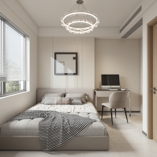 意式极简北卧室