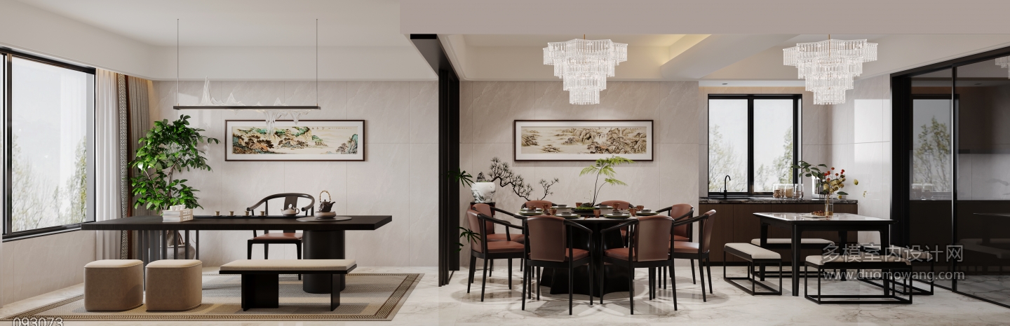 5新中式餐厅单张