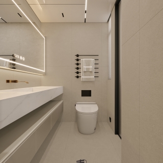 二层次卧卫生间特写