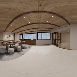 宋式三楼茶室全景