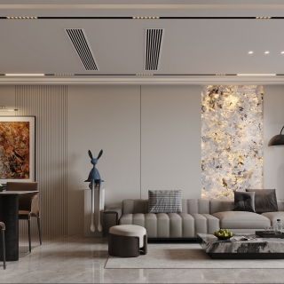 意式沙发背景特写