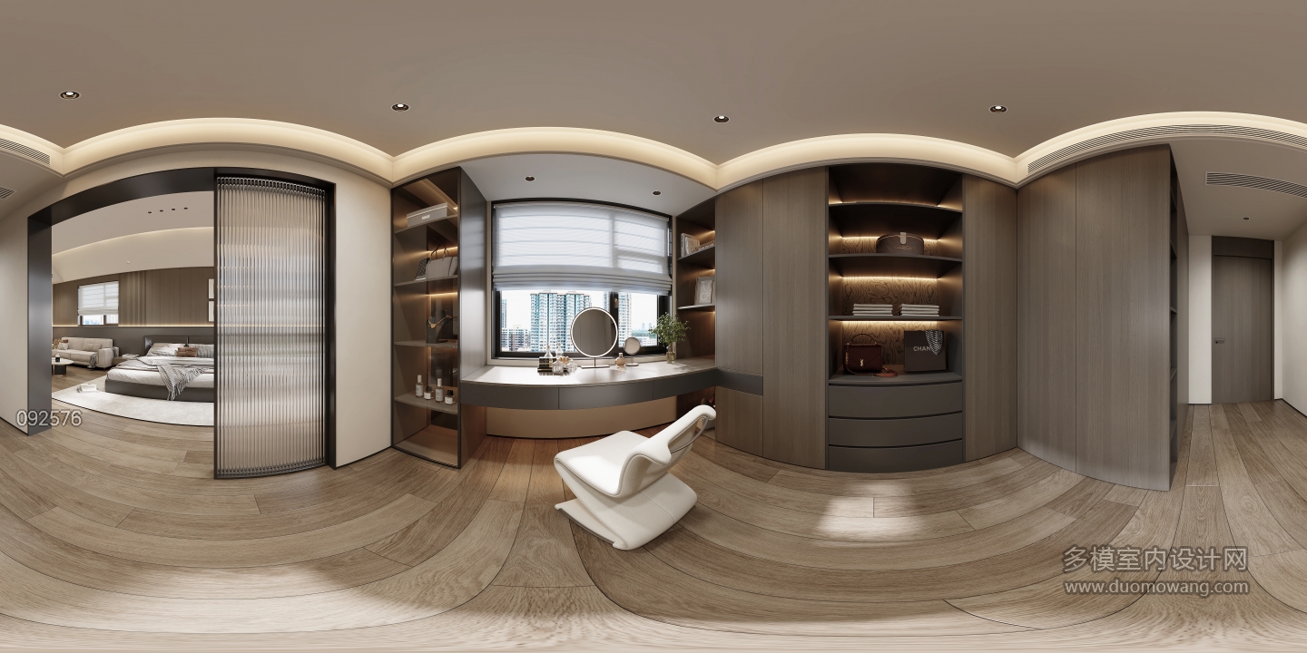 现代三楼衣帽间360