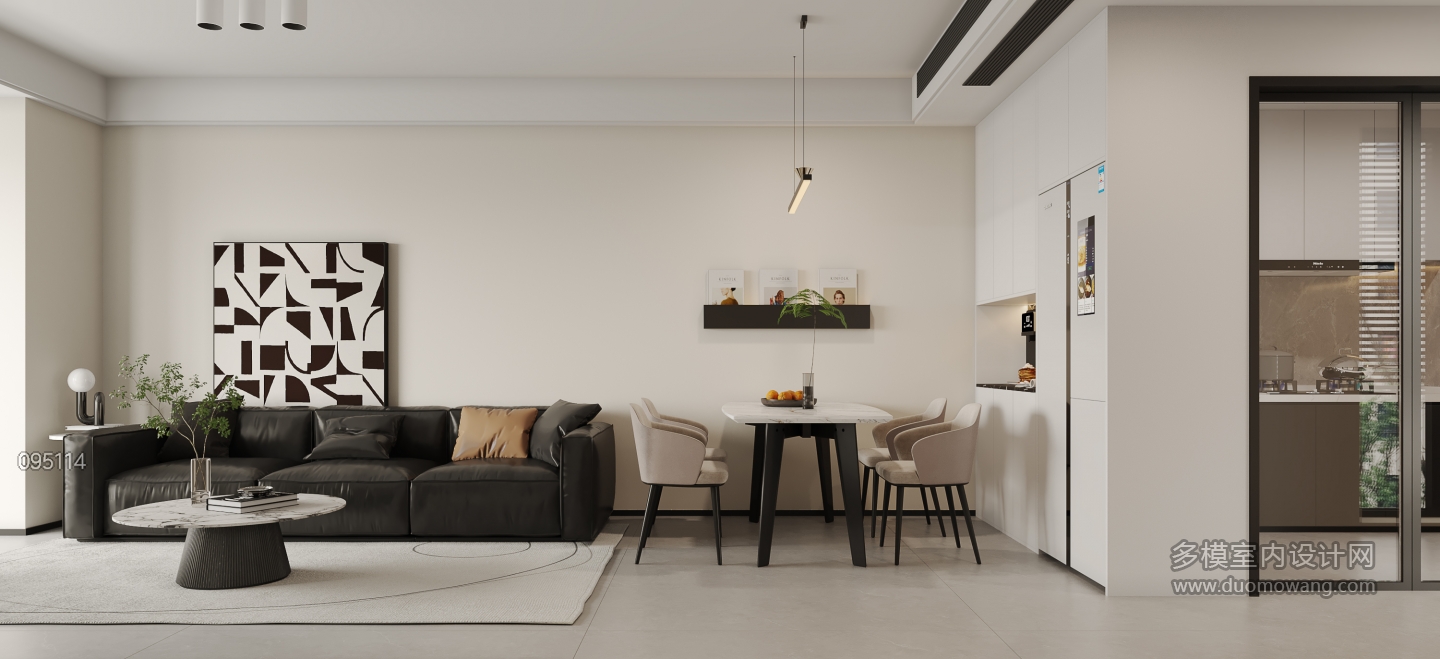 现代客餐厅沙发墙静态