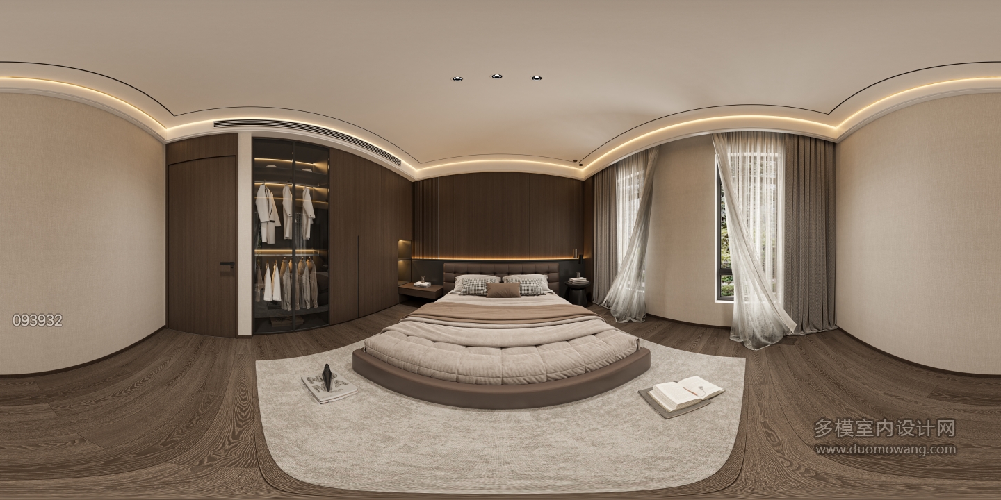 现代一楼卧室二 360