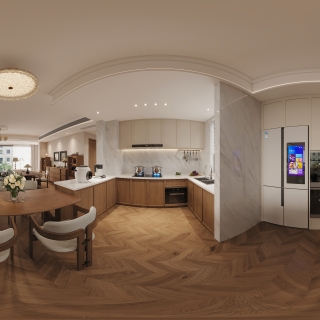 中古风餐厅全景