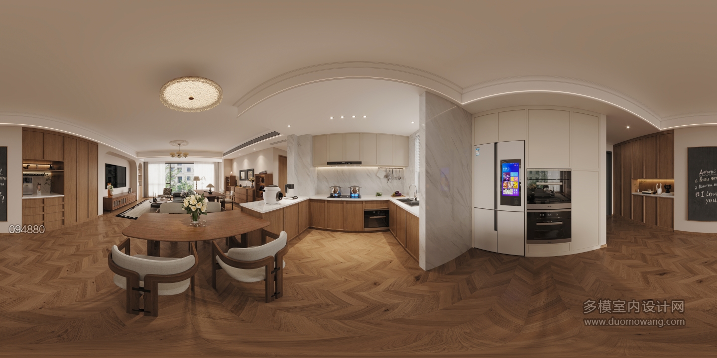 中古风餐厅全景