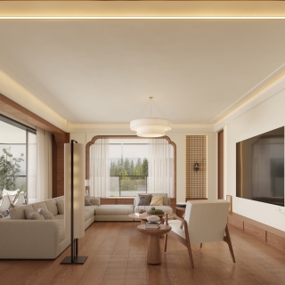 客餐厅+书房_阳台端景_0000