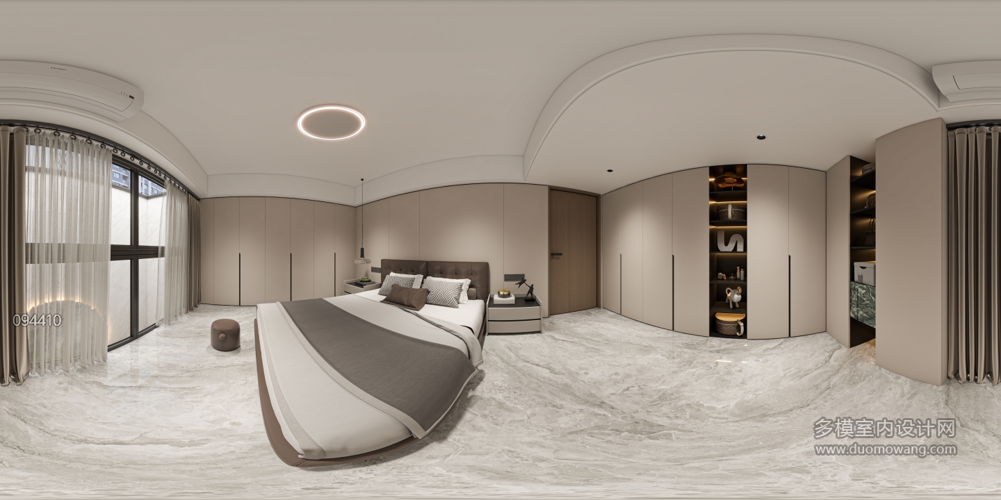 现代负一卧室 360