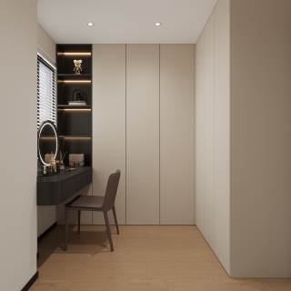 现代二楼主卧衣帽间