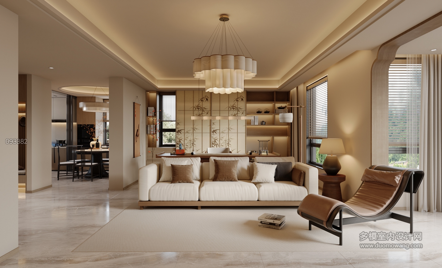 新中式一楼沙发静态