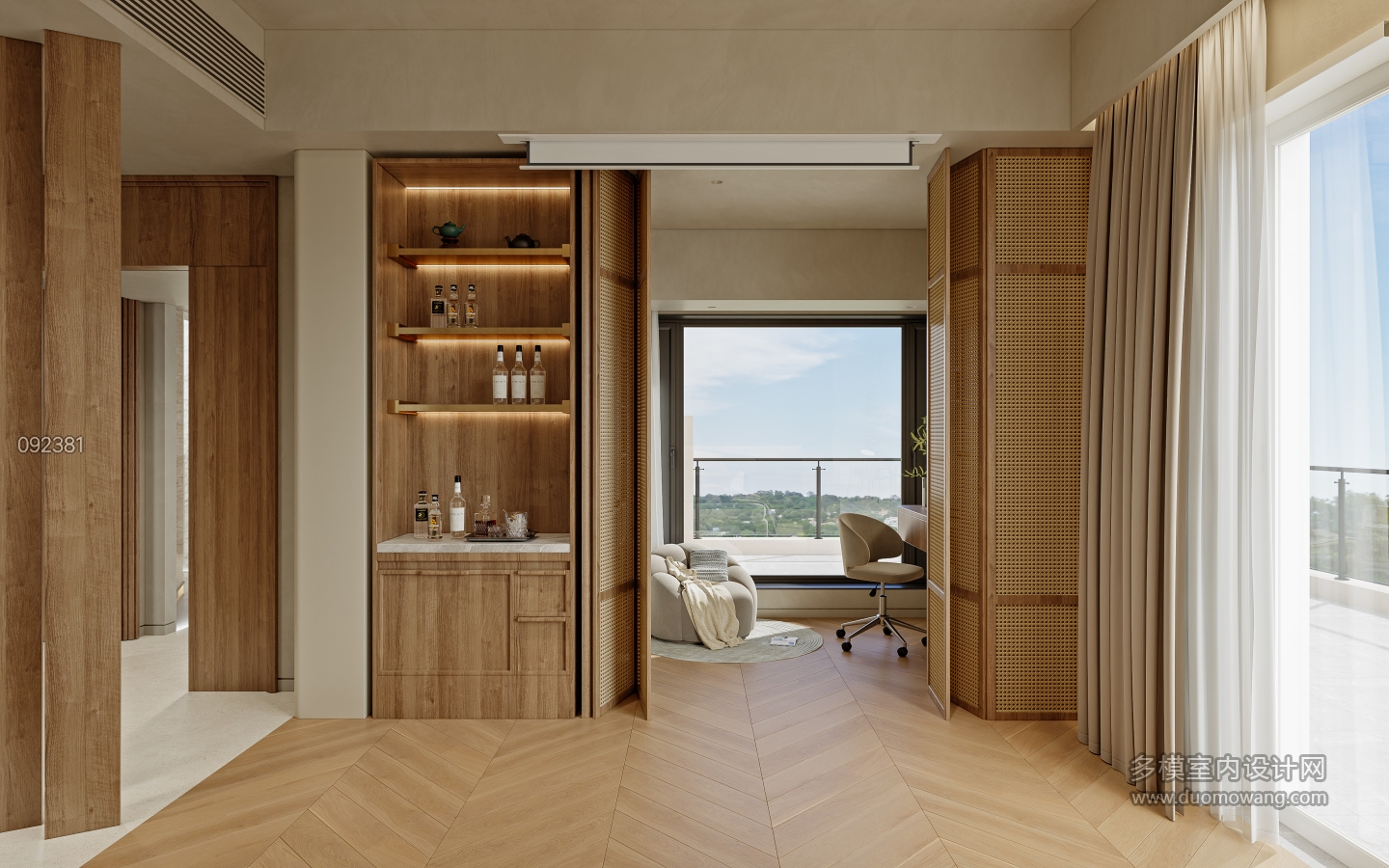 甘露山二层123_二层女孩房衣帽间001