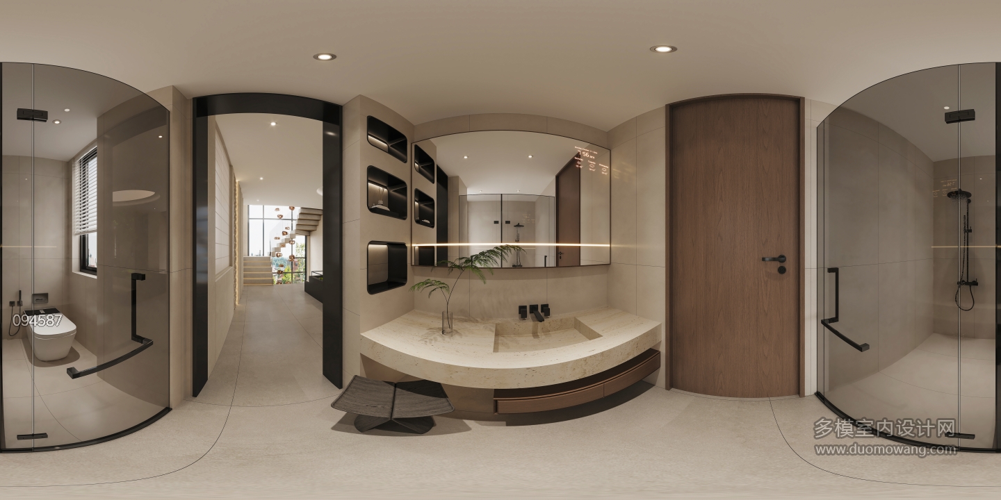 二楼卫生间全景